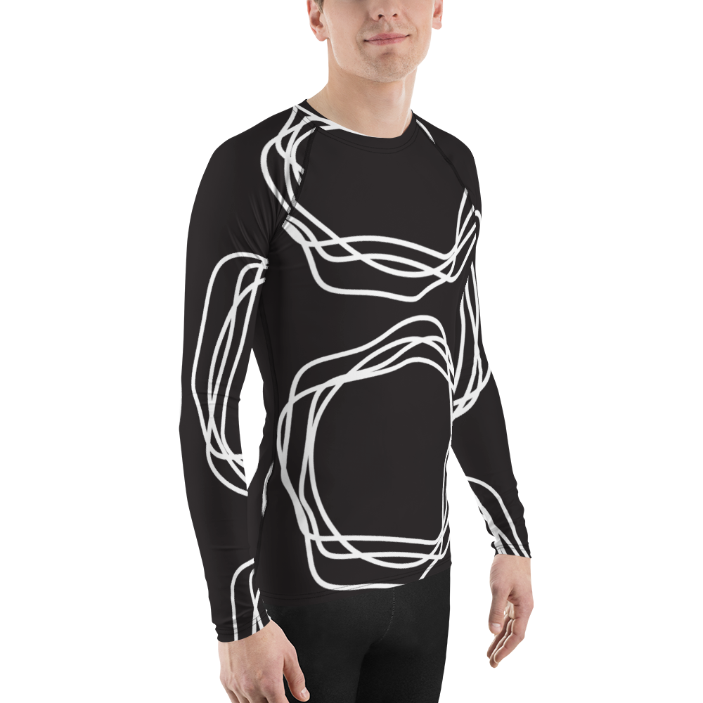 White Flowers | Men's Rash Guard