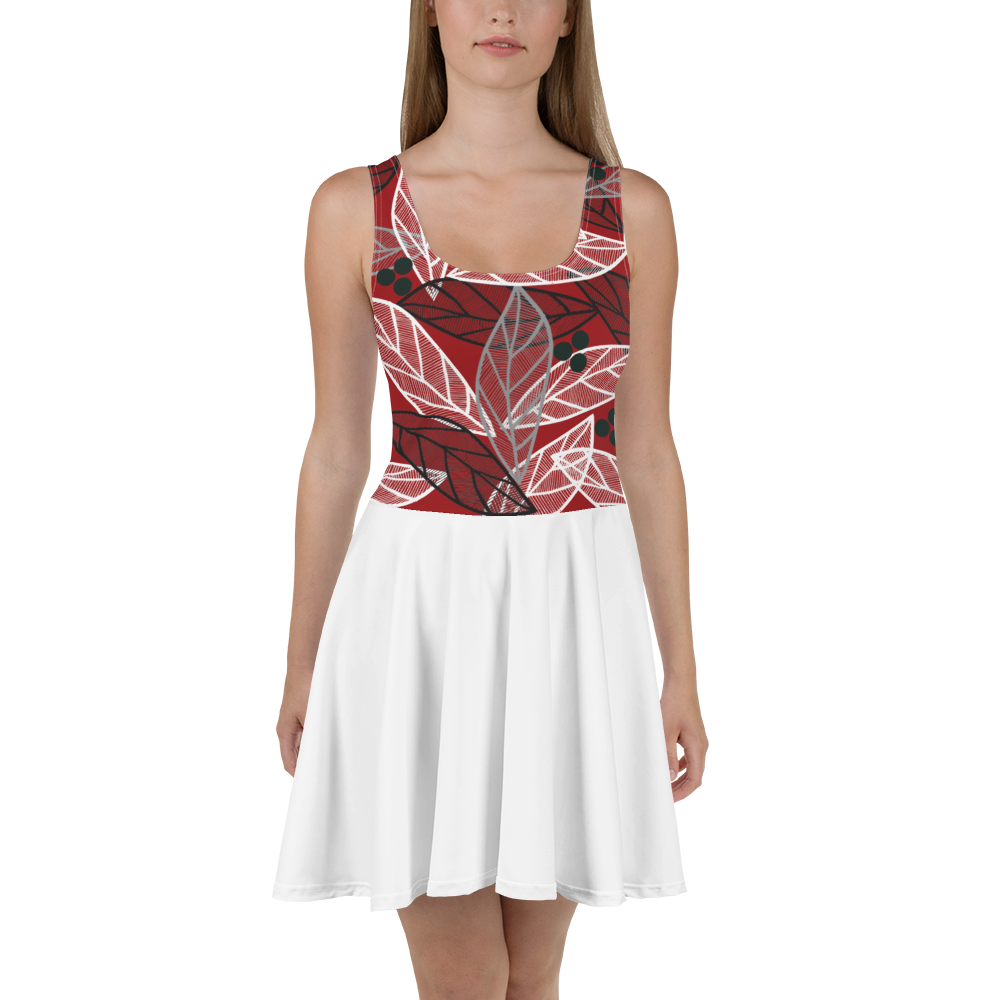 Christmas Leaves | Skater Dress