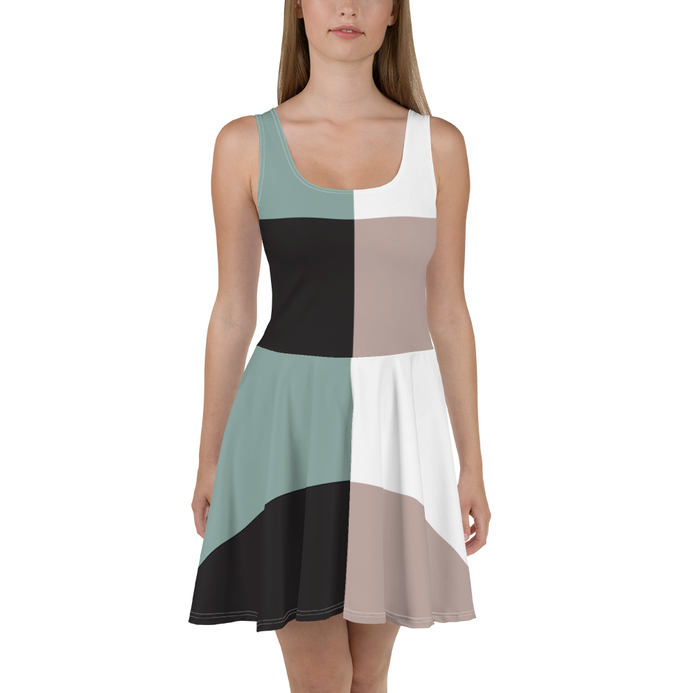 Pastel Square | Skater Dress