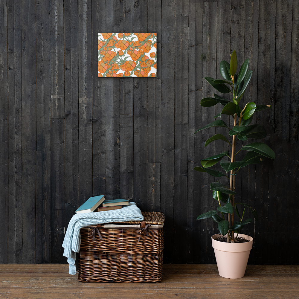 Lakka Ornament Black | Canvas
