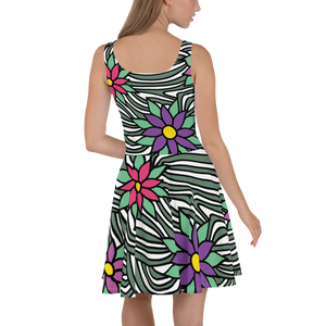 Flower Ornament | Skater Dress