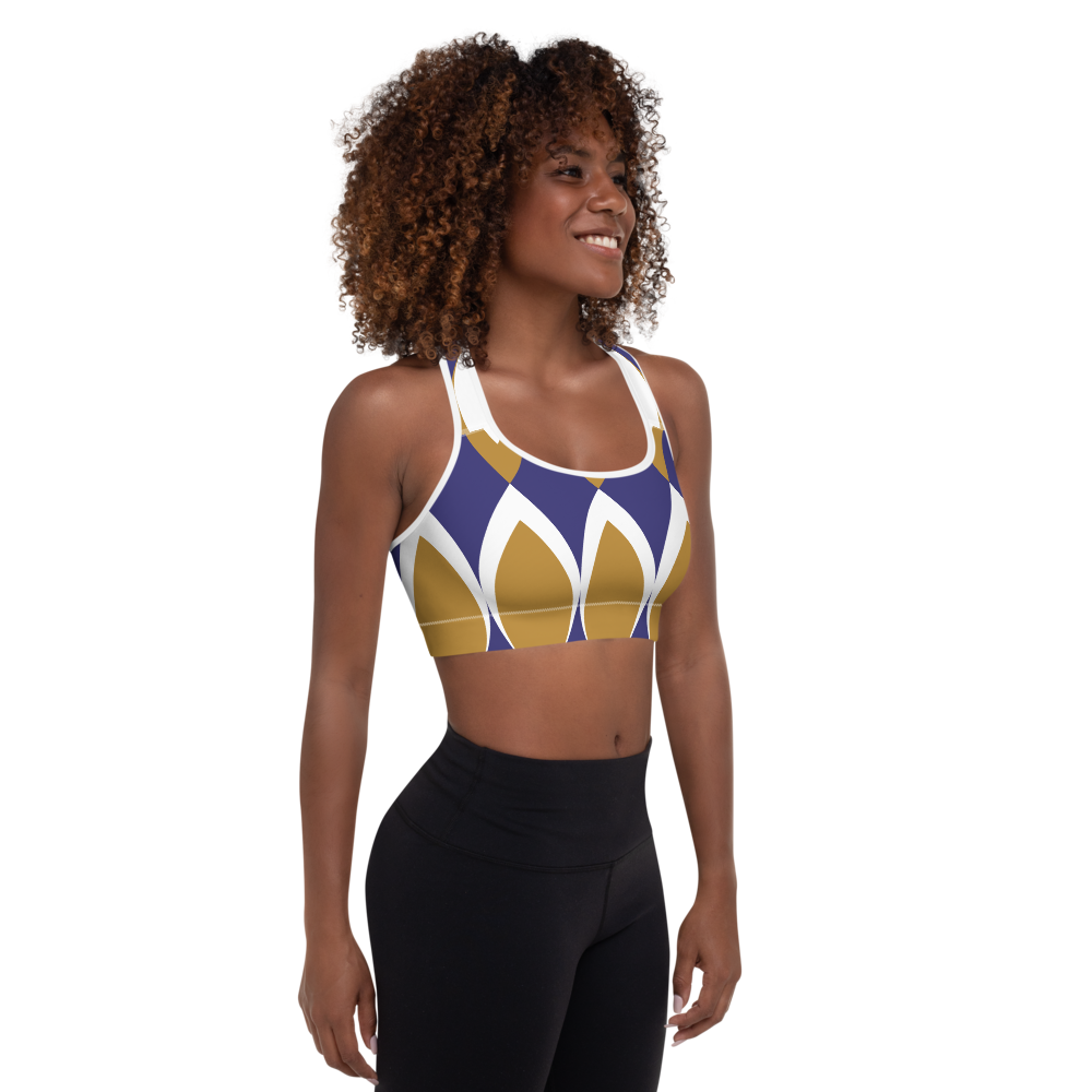 Golden Eye Ornament | Padded Sports Bra