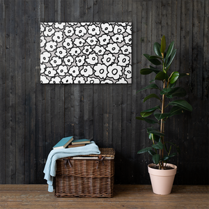 Happy White Flowers | Canvas