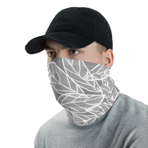 Messy White Leaves | Neck Gaiter