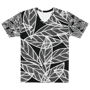 White Leaves on Black | Men's T-Shirt