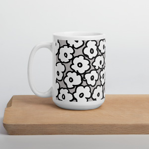 Happy White Flowers | Mug