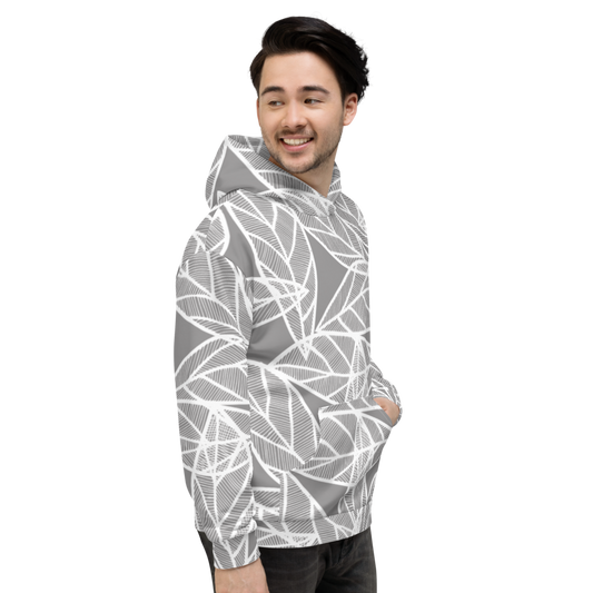 Messy White Leaves | Hoodie