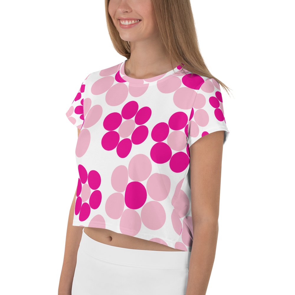 Happy Flowers Ornament | Crop Tee
