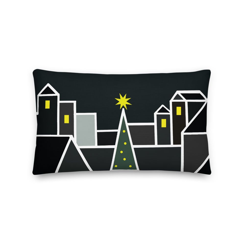 December Eve Print | Pillow