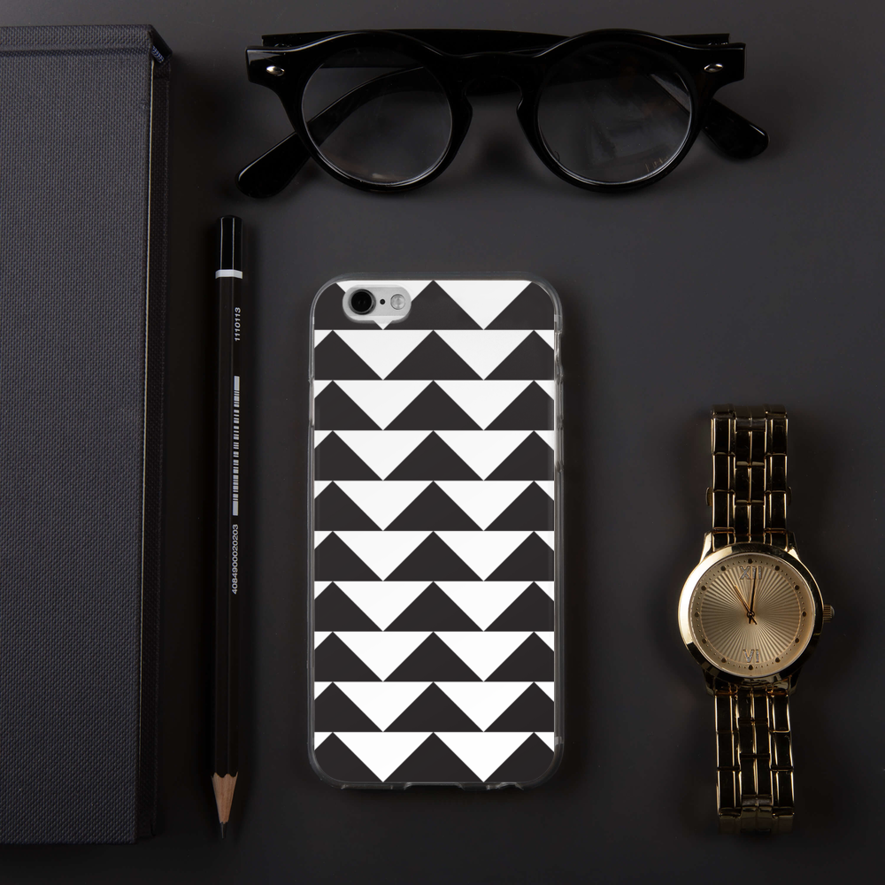 Black and White Triangles | iPhone Case