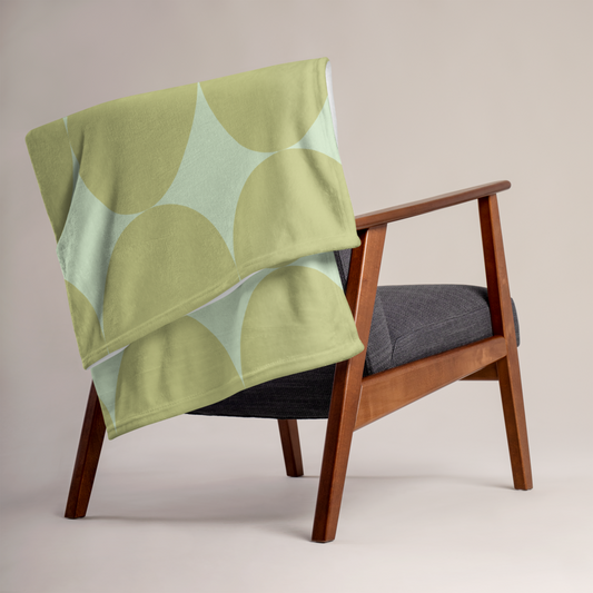 Easter Pattern Olive | Throw Blanket