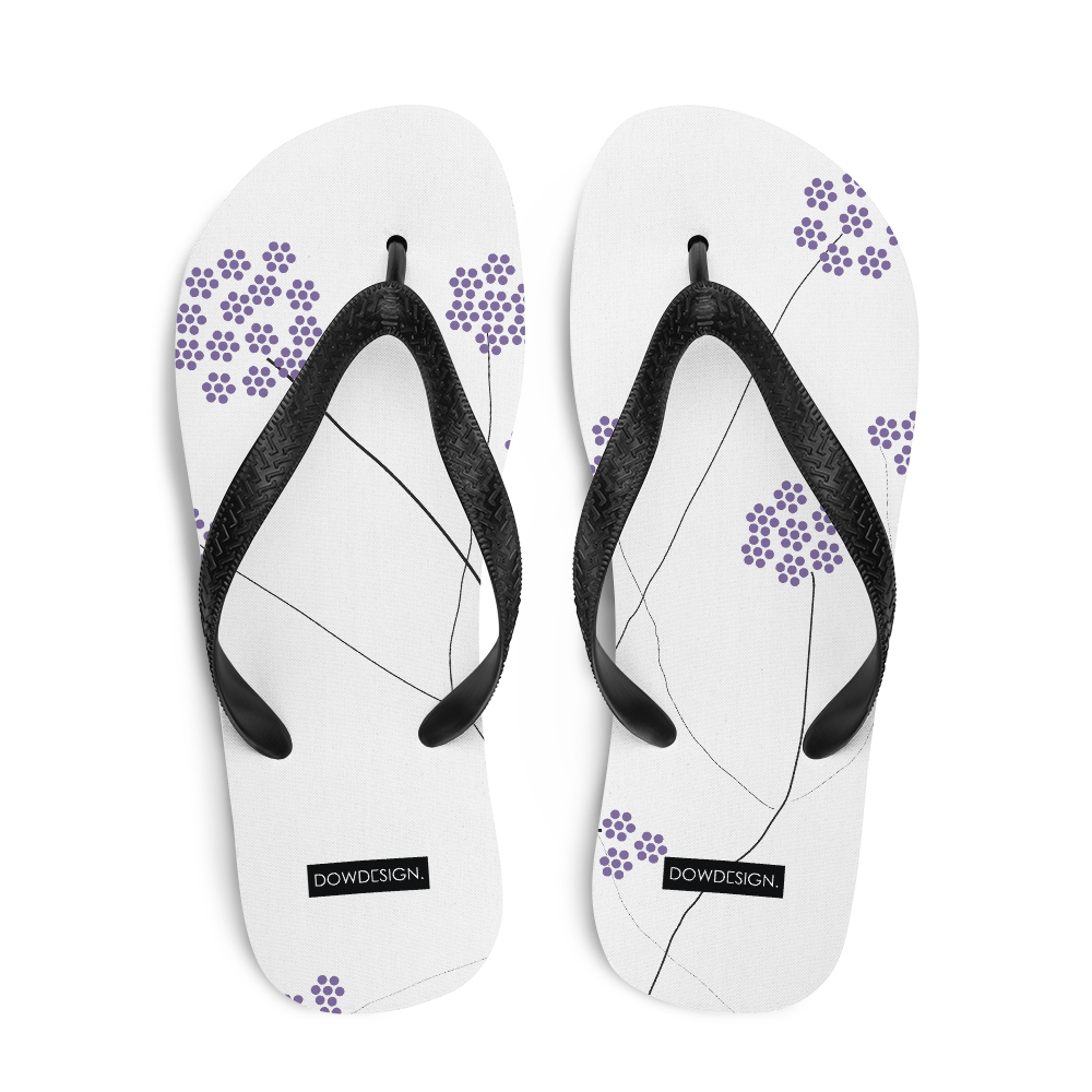 Purple Small Flowers | Flip-Flops