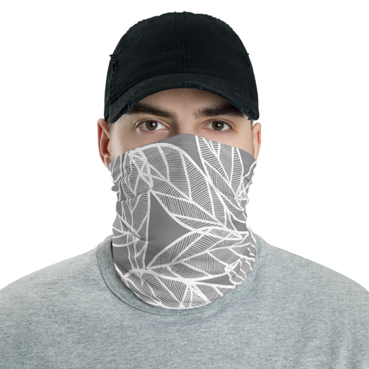 Messy White Leaves | Neck Gaiter