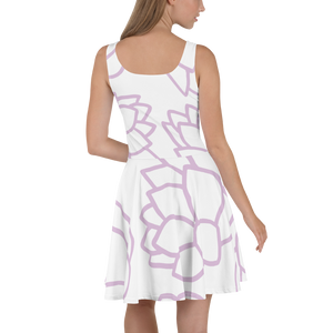 Pink Pastel Flowers | Skater Dress
