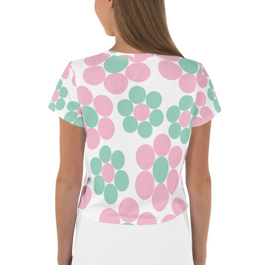 Happy Pastel Flowers | Crop Tee