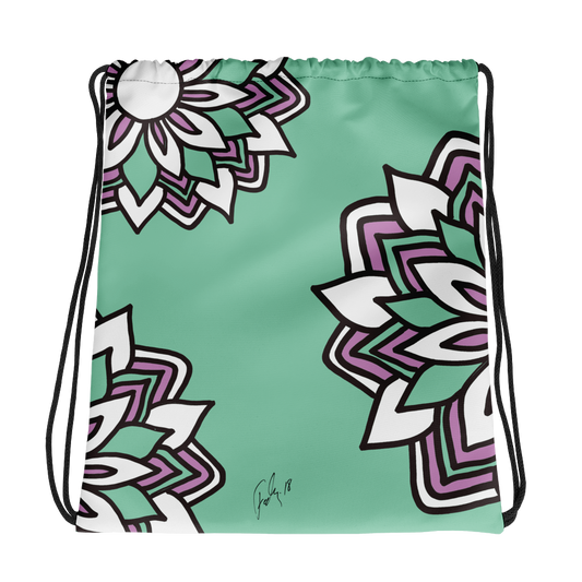 Smiling Flowers | Drawstring Bag