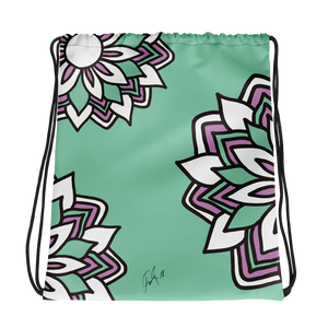 Smiling Flowers | Drawstring Bag