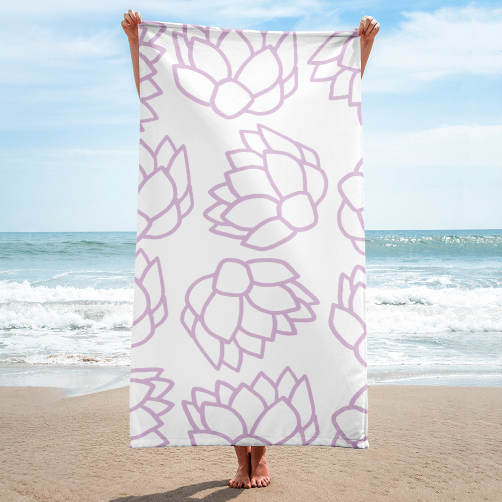 Pink Pastel Flowers | Towel