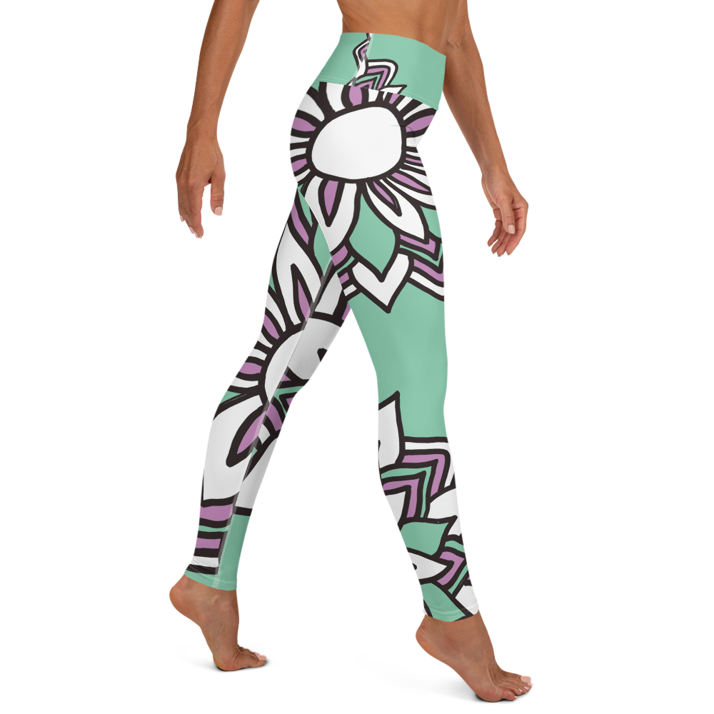 Smiling Flowers | Yoga Leggings