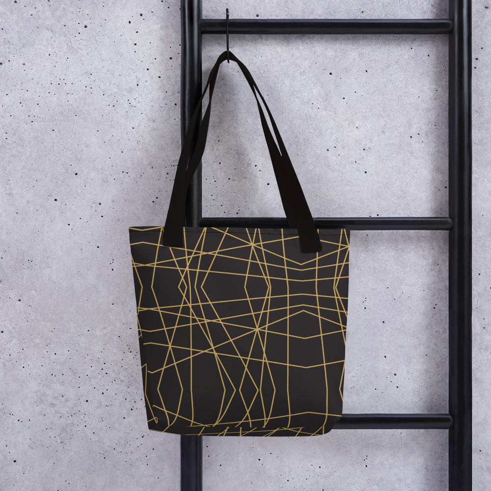 Golden Ornament Lines | Tote Bag