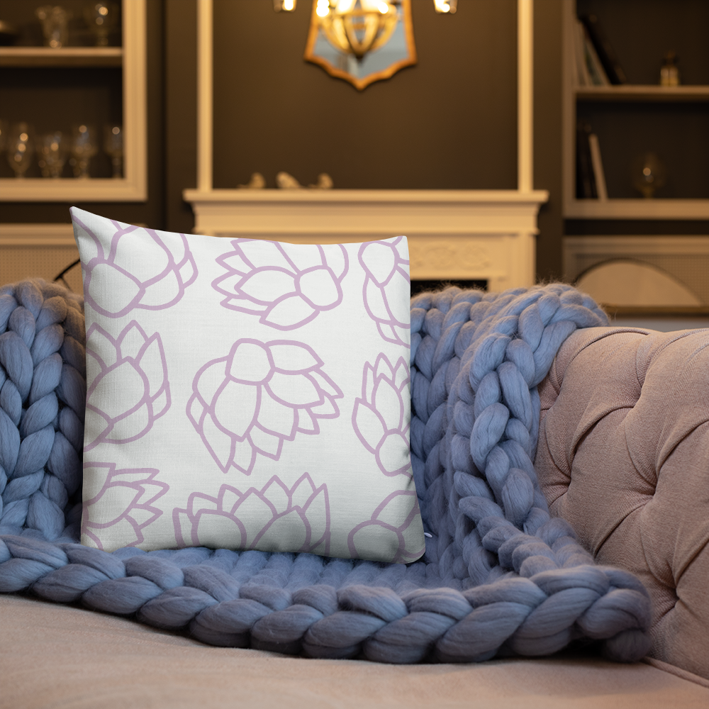 Pink Pastel Flowers | Pillow