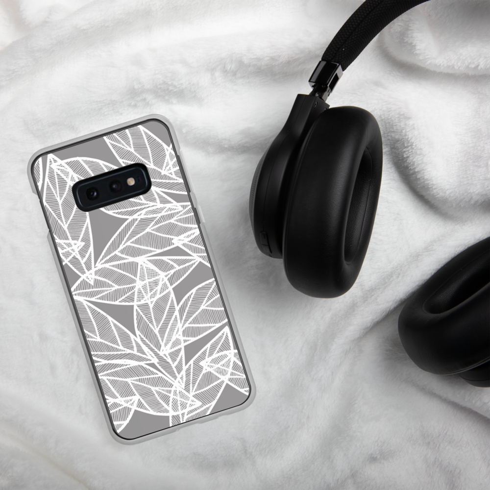 Messy White Leaves | Samsung Case