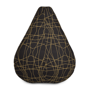 Golden Ornament Lines | Bean Bag Chair