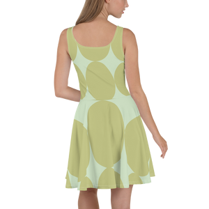 Easter Pattern Olive | Skater Dress