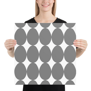 Easter Pattern Gray | Poster