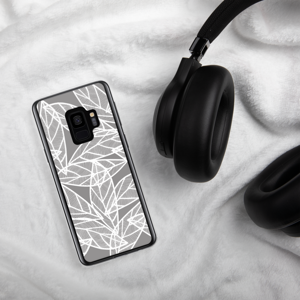Messy White Leaves | Samsung Case