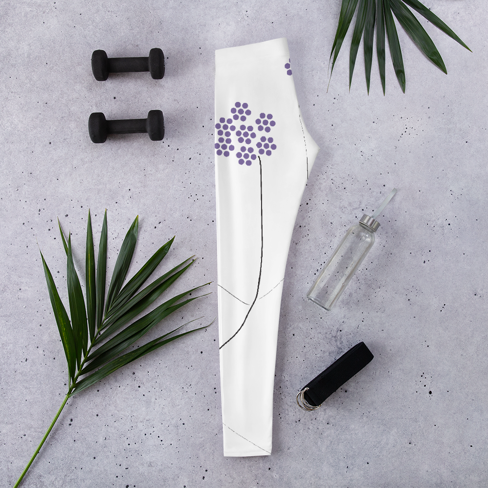 Purple Small Flowers | Leggings