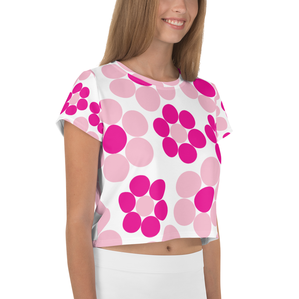 Happy Flowers Ornament | Crop Tee