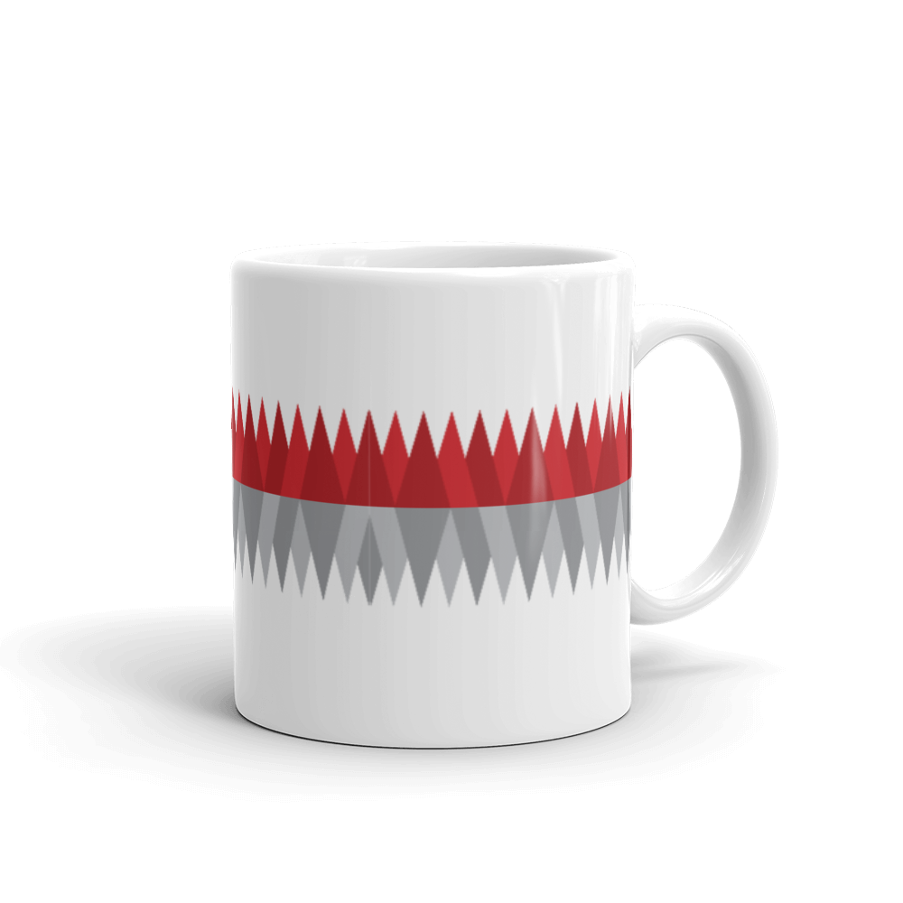 Red Gray Christmas | Mug