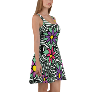 Flower Ornament | Skater Dress