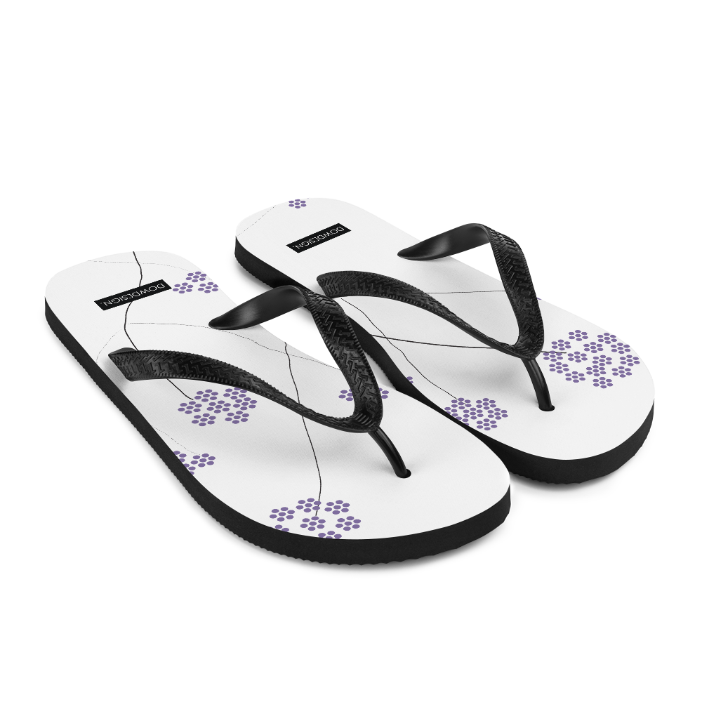 Purple Small Flowers | Flip-Flops