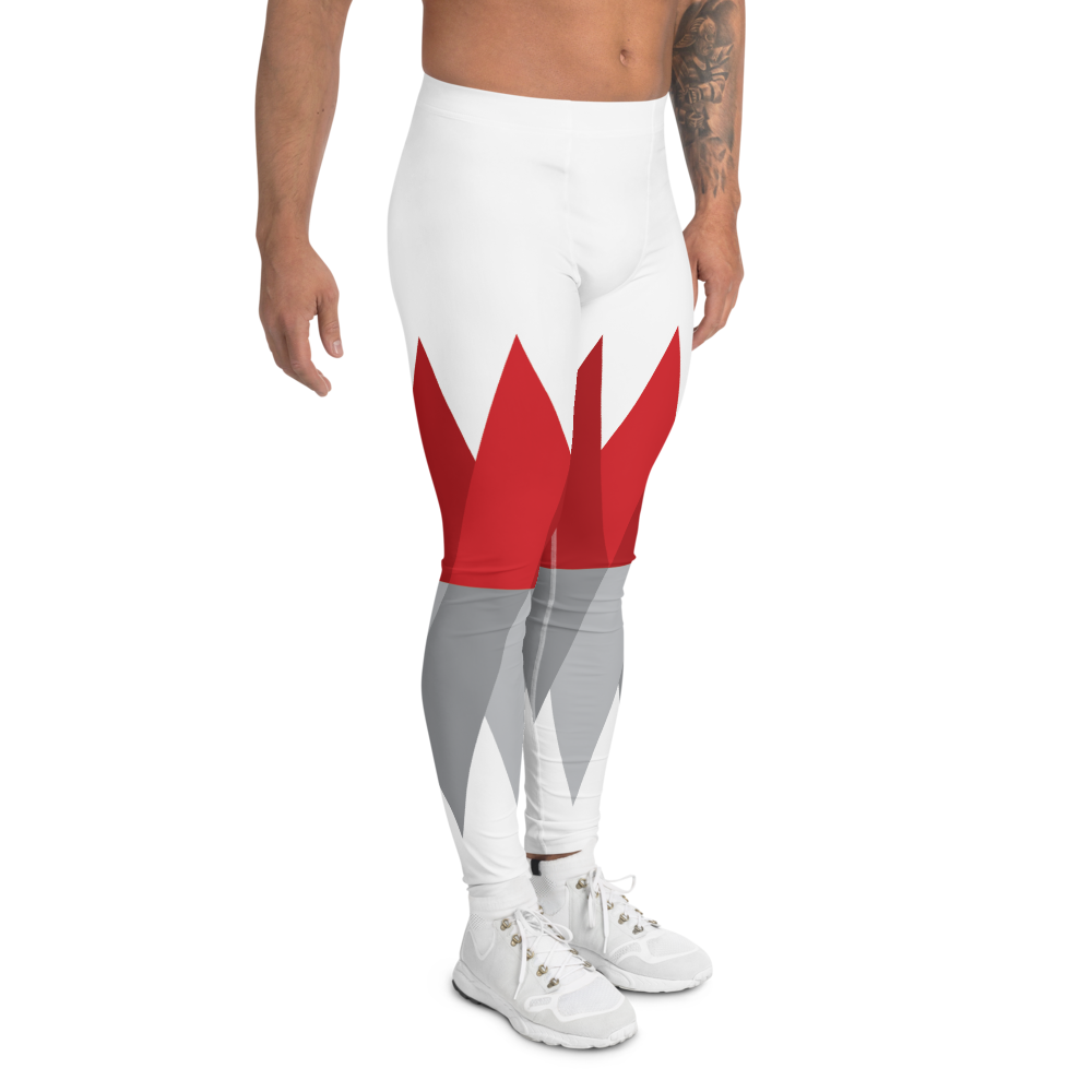 Red Gray Christmas | Men's Leggings