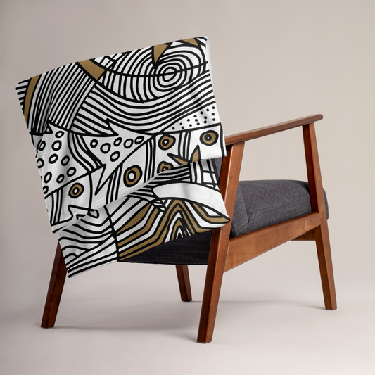 Christmas Graphic Ornament | Throw Blanket