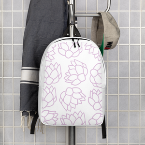 Pink Pastel Flowers | Minimalist Backpack