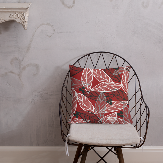Christmas Leaves | Pillow