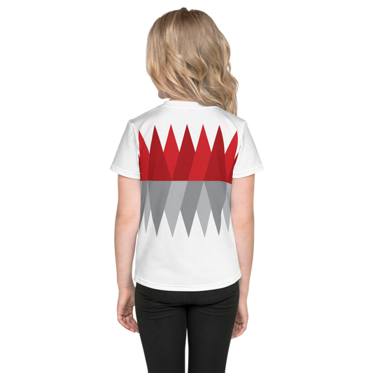 Red Gray Christmas | Kids T-Shirt