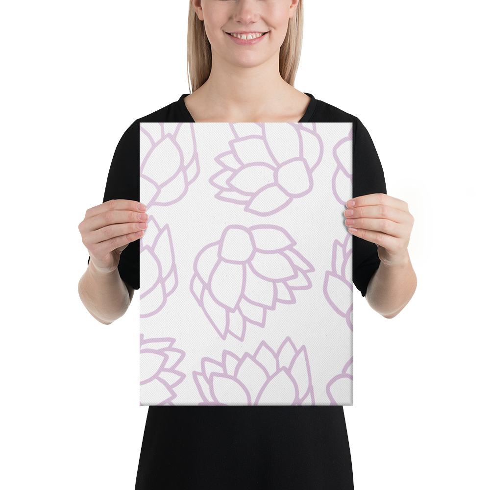 Pink Pastel Flowers | Canvas