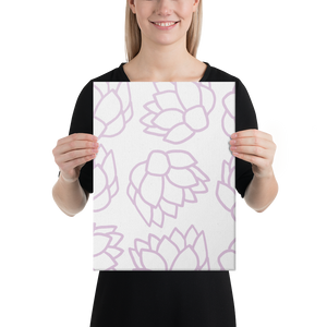 Pink Pastel Flowers | Canvas