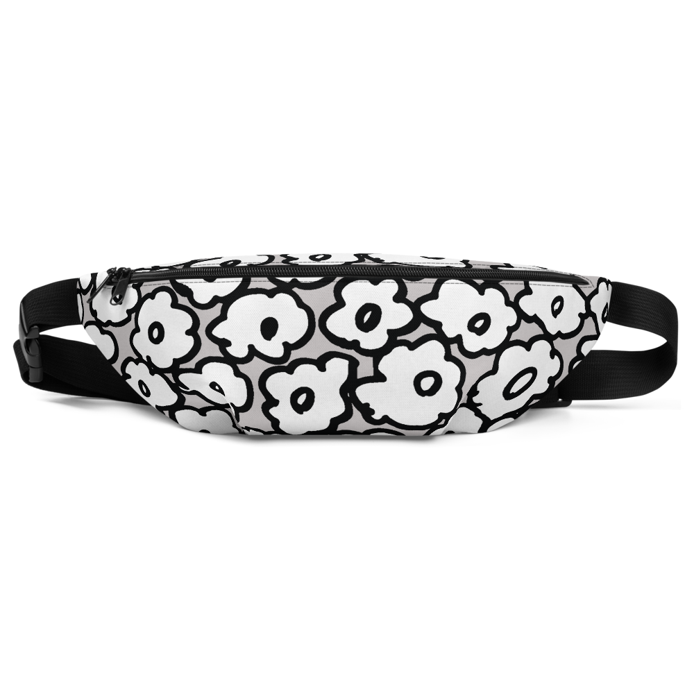 Happy White Flowers | Fanny Pack