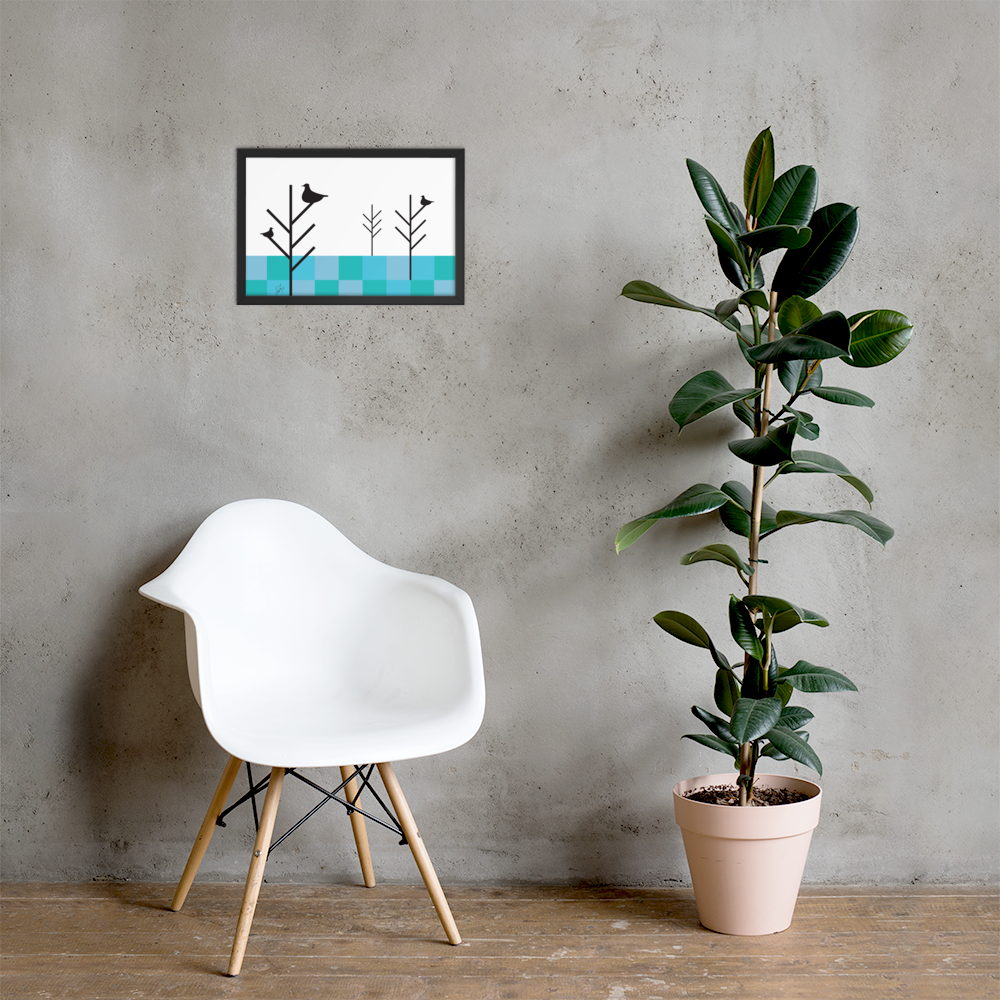Summer Birds | Framed Poster