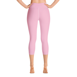 Happy Pastel Flowers | Yoga Capri Leggings