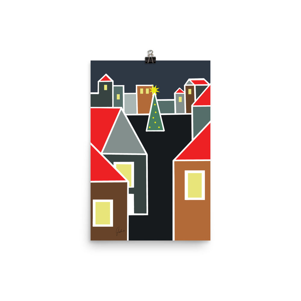 December Eve Red | Poster