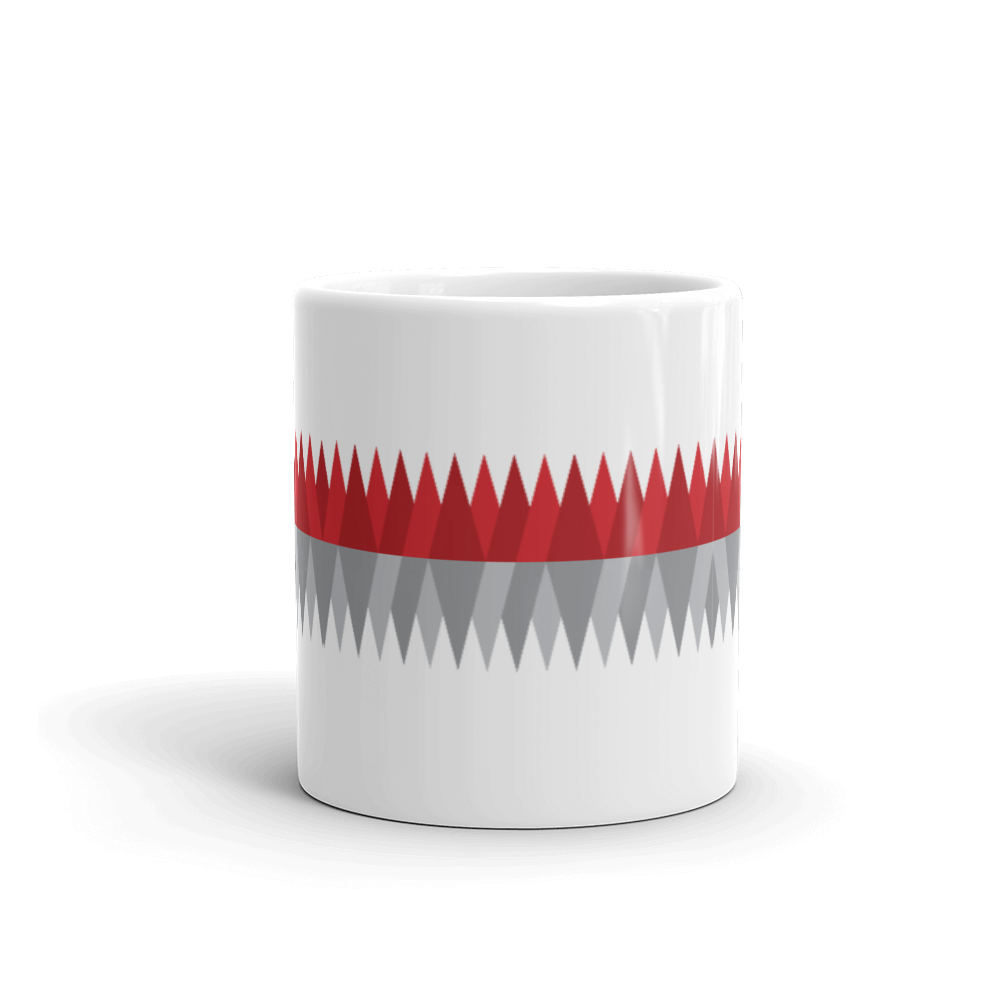 Red Gray Christmas | Mug