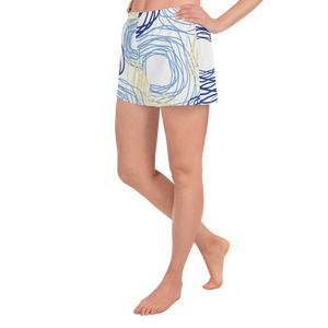 Cheery Flowers | Women's Athletic Short Shorts