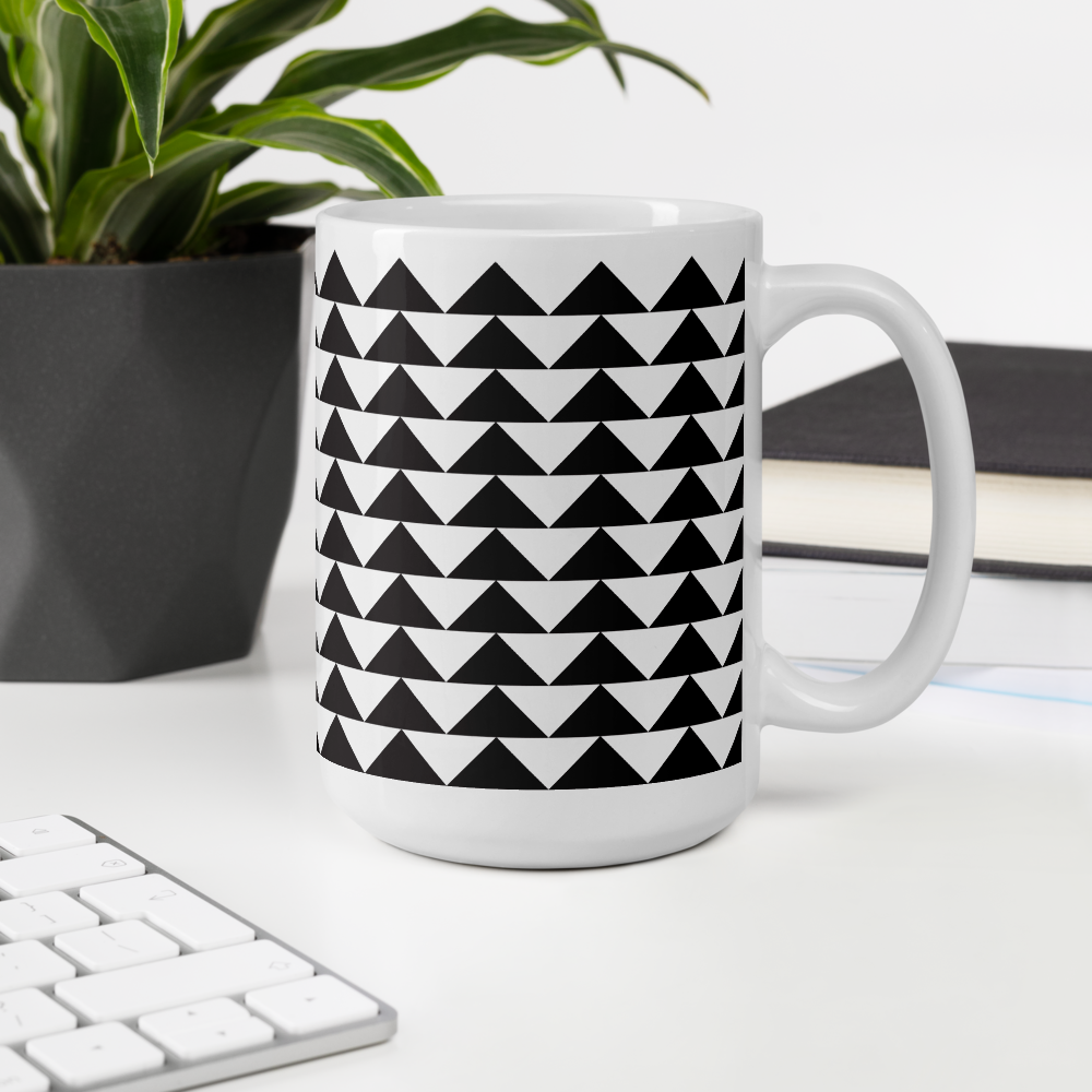 Black and White Triangles | Mug