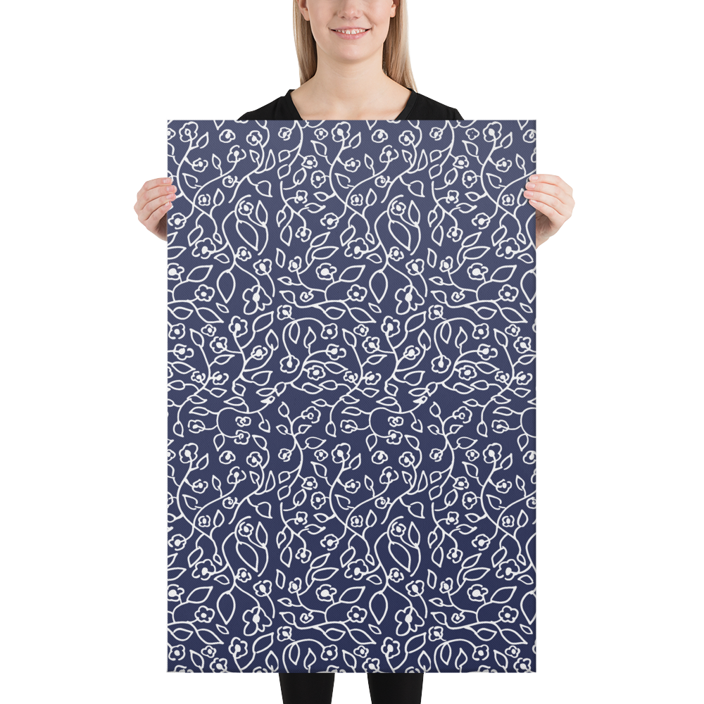 White Small Flowers | Canvas